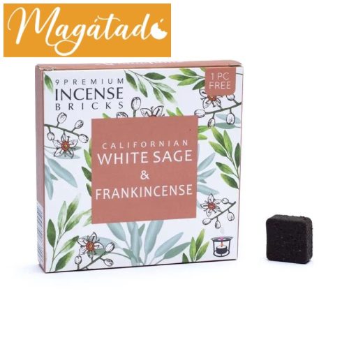 Aromafume-White Sage & Frankincense-Fehér Zsálya és Tömjén füstölőkocka