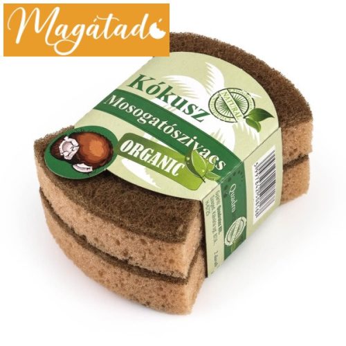 CLAFF MOSOGATÓSZIVACS BIO NATURAL KÓKUSZ 2 DB