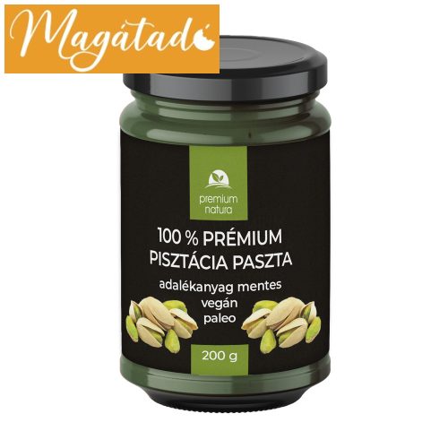 Premium Natura 100% mentes természetes pisztácia paszta 200 g